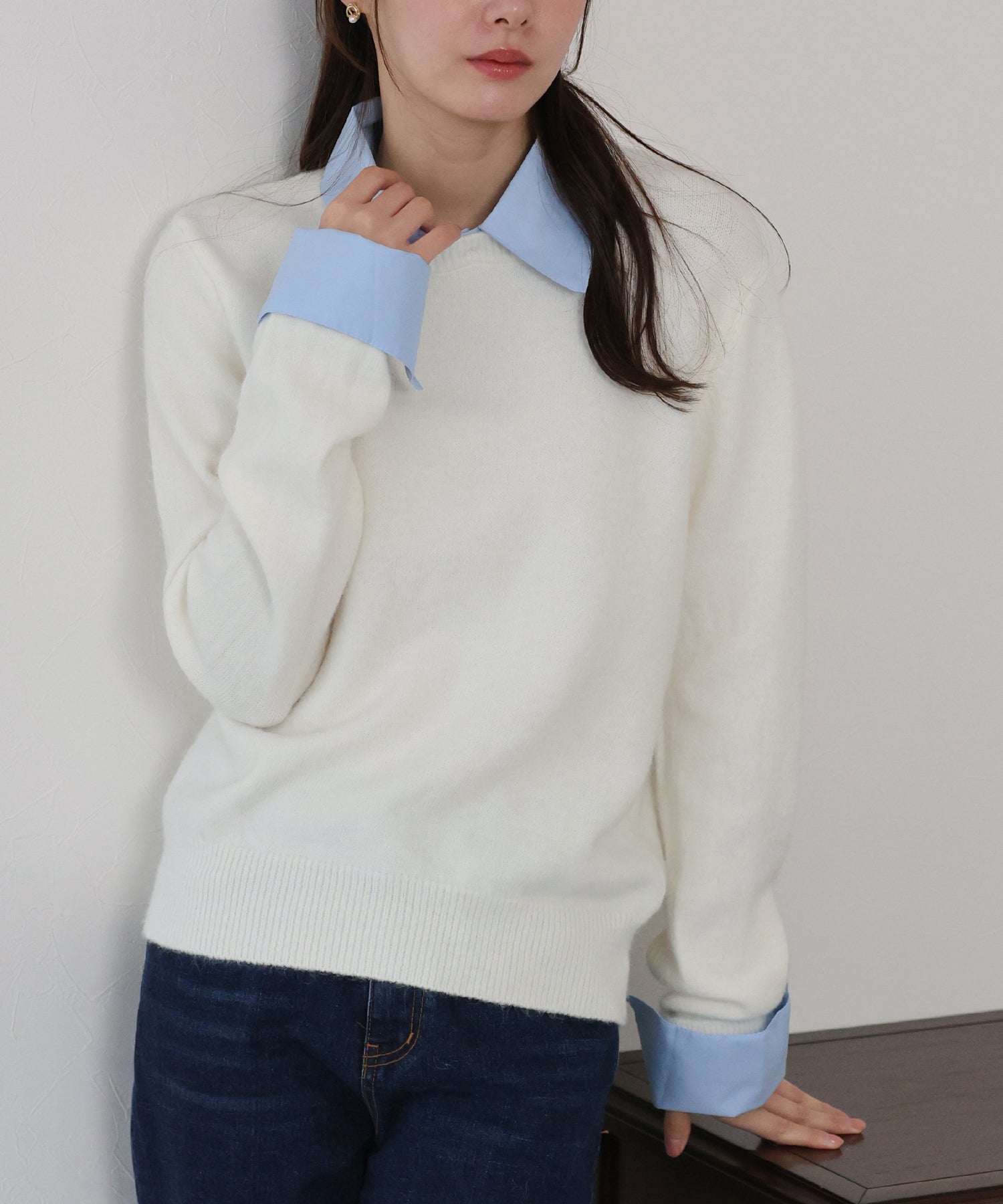 シャツドッキングニット – BLUE ONLINE シャツドッキングニット – BLUE ONLINE