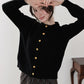【早割5％OFF】金ボタンクルーネックカーディガン