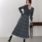 選べる2丈・チェックジャガードニットワンピース
