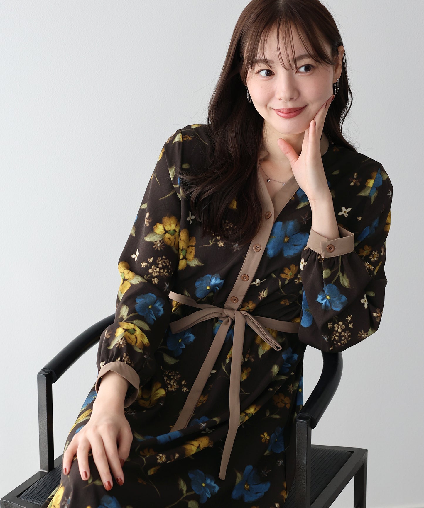 【SALE】リボンフロッキーワンピース