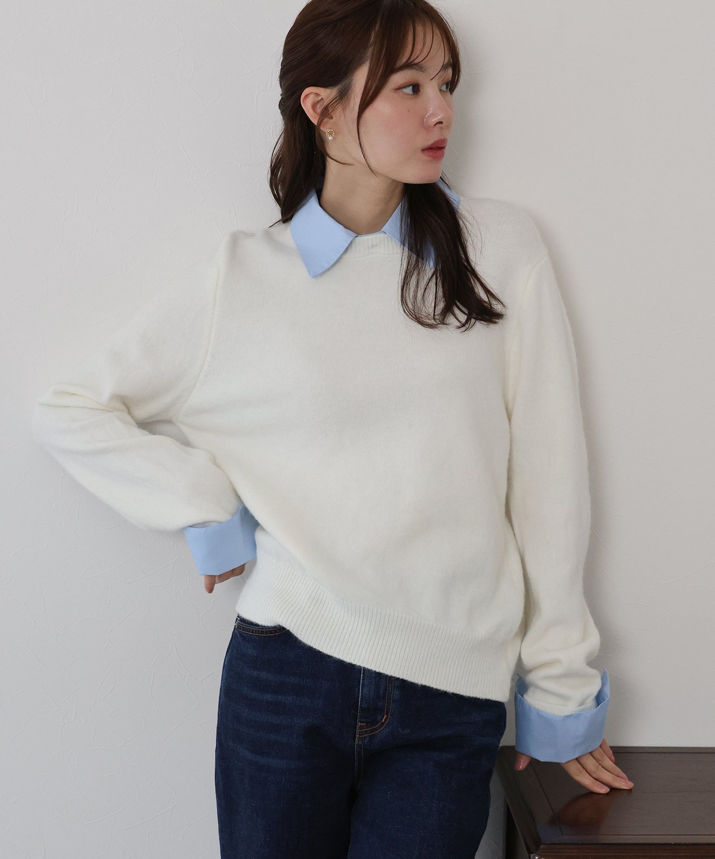 シャツドッキングニット