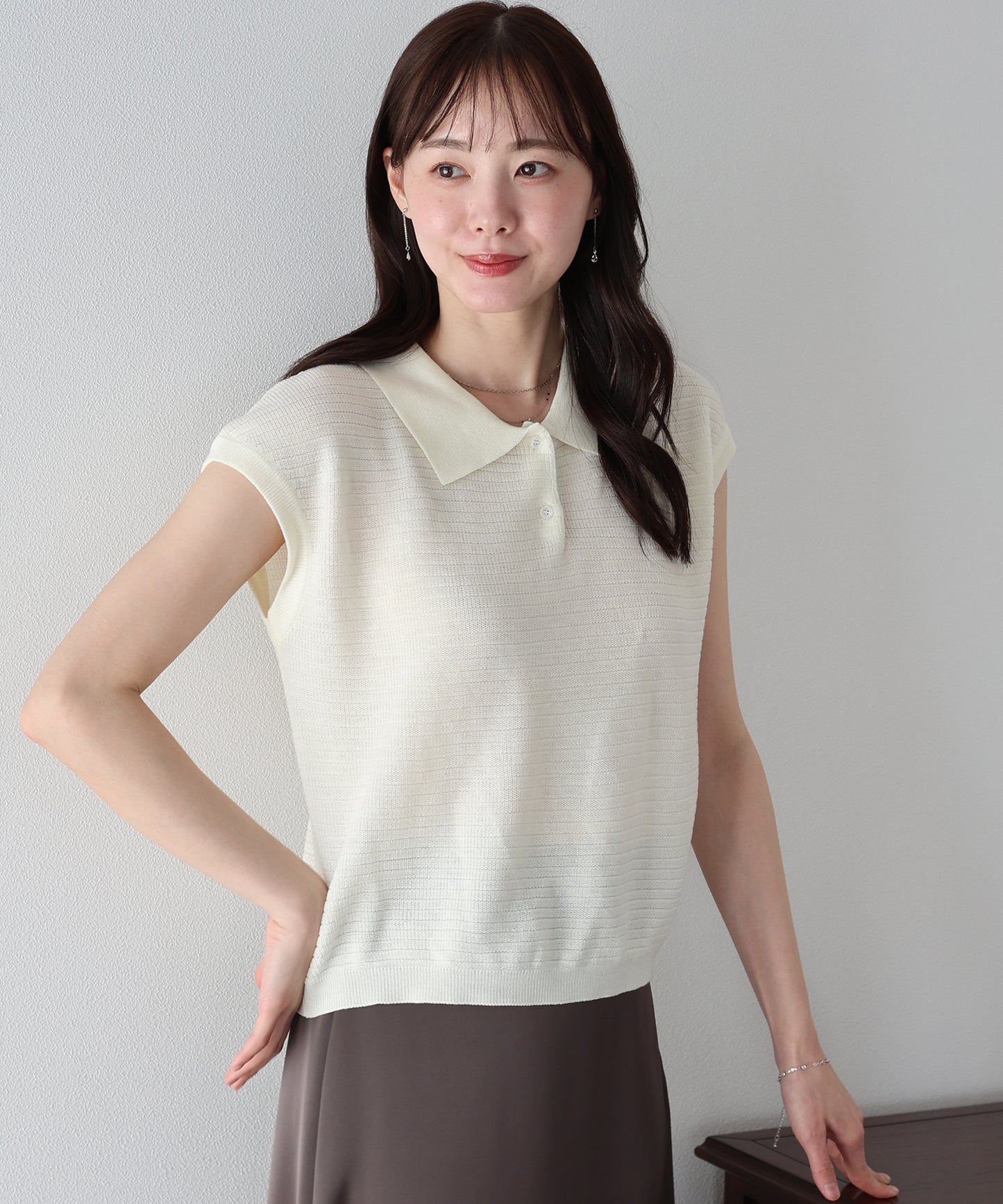 【早割5％OFF】フレンチリブポロニット【ネコポス】