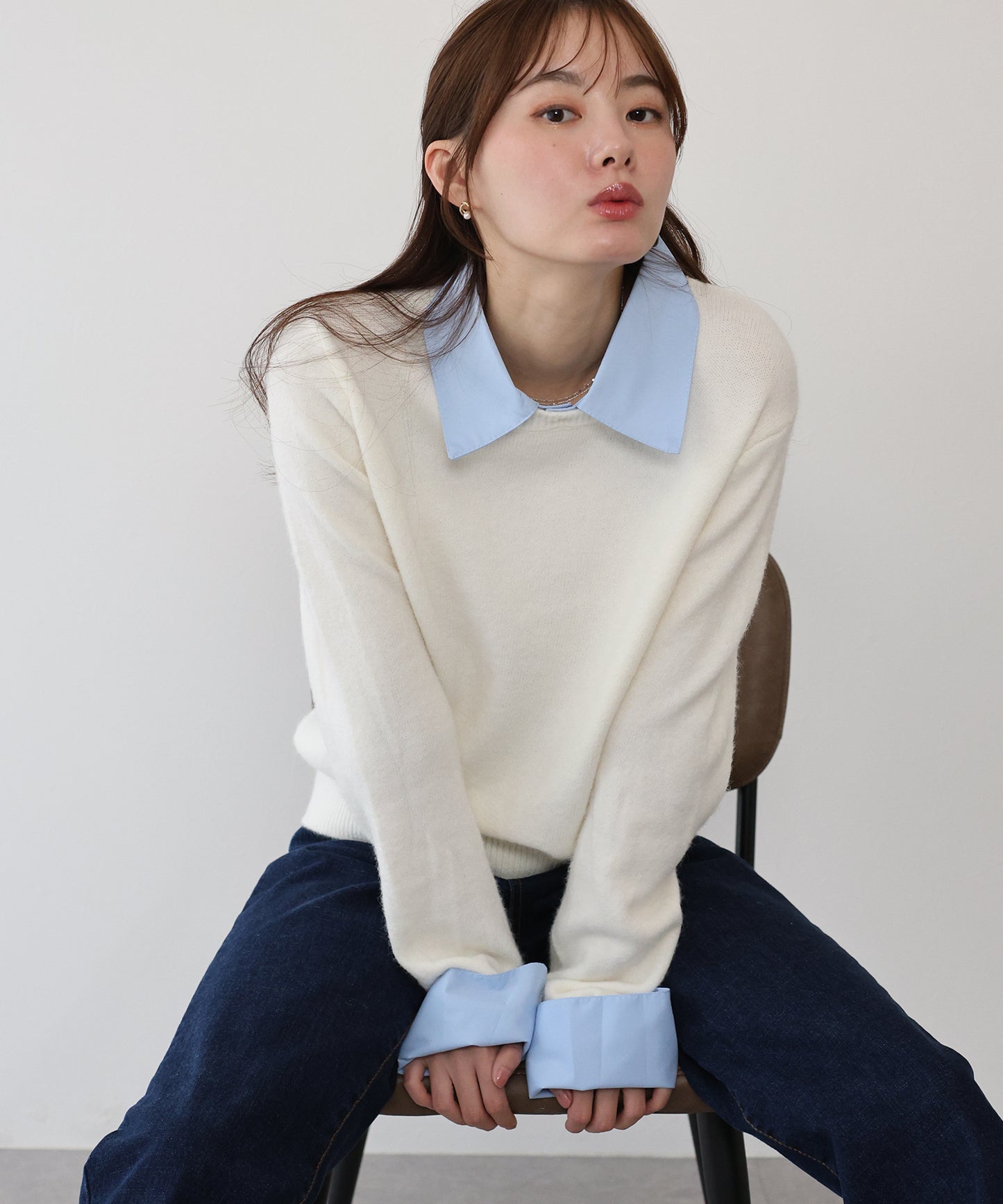 シャツドッキングニット