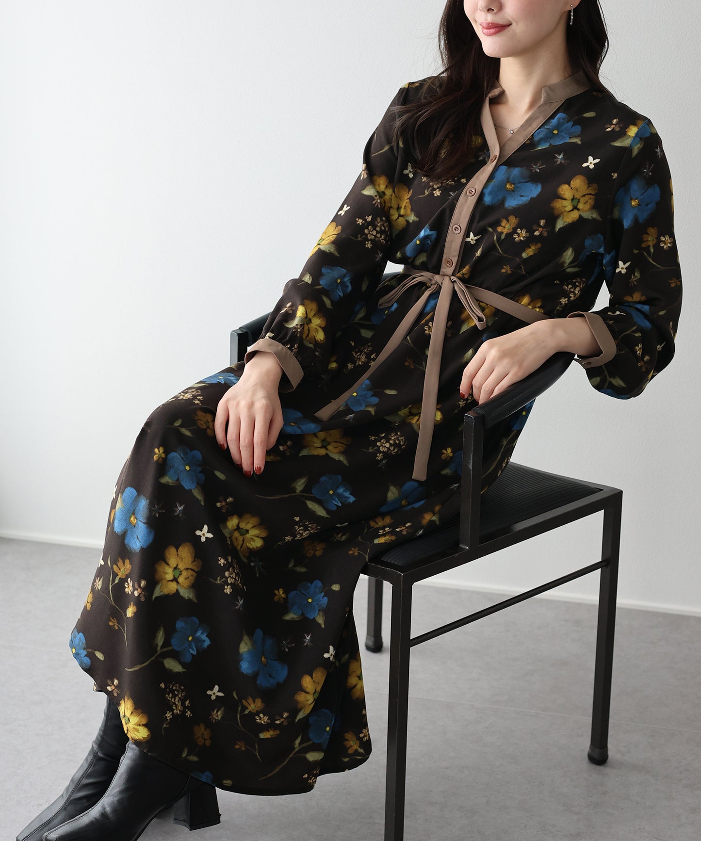 リボンフロッキーワンピース