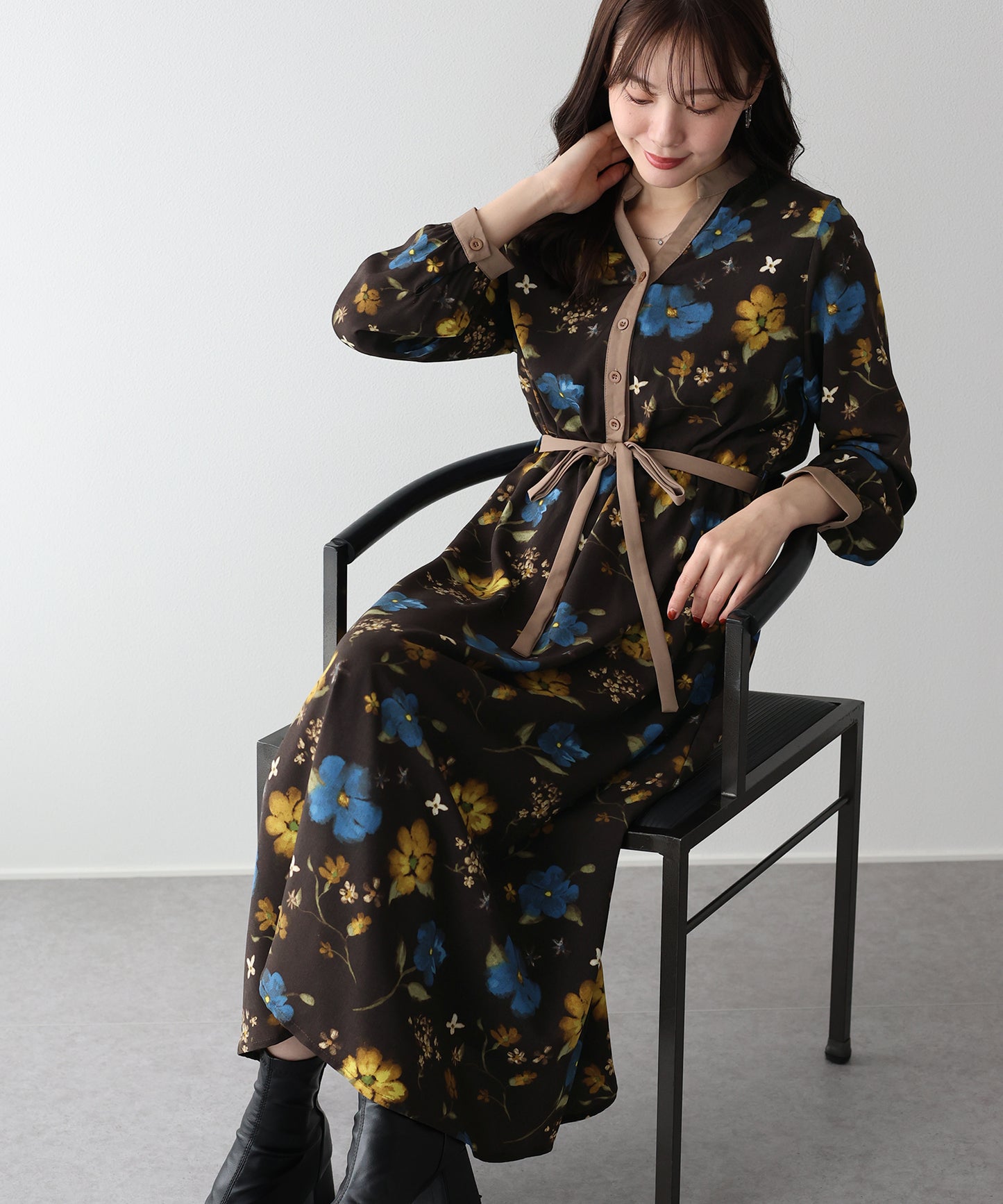 【SALE】リボンフロッキーワンピース