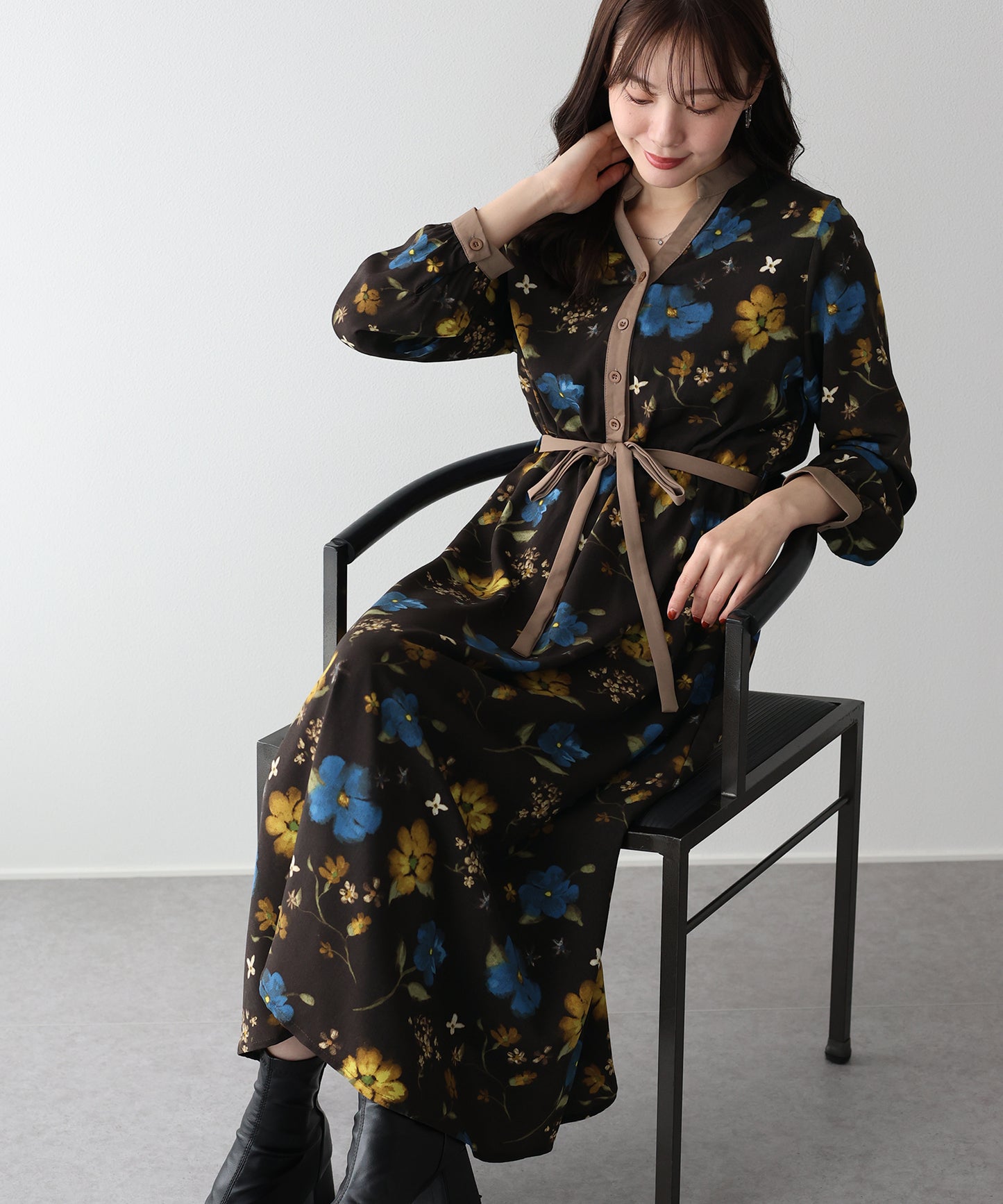 リボンフロッキーワンピース