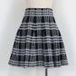 【TIME SALE】チェックニットミニマーメイドスカート
