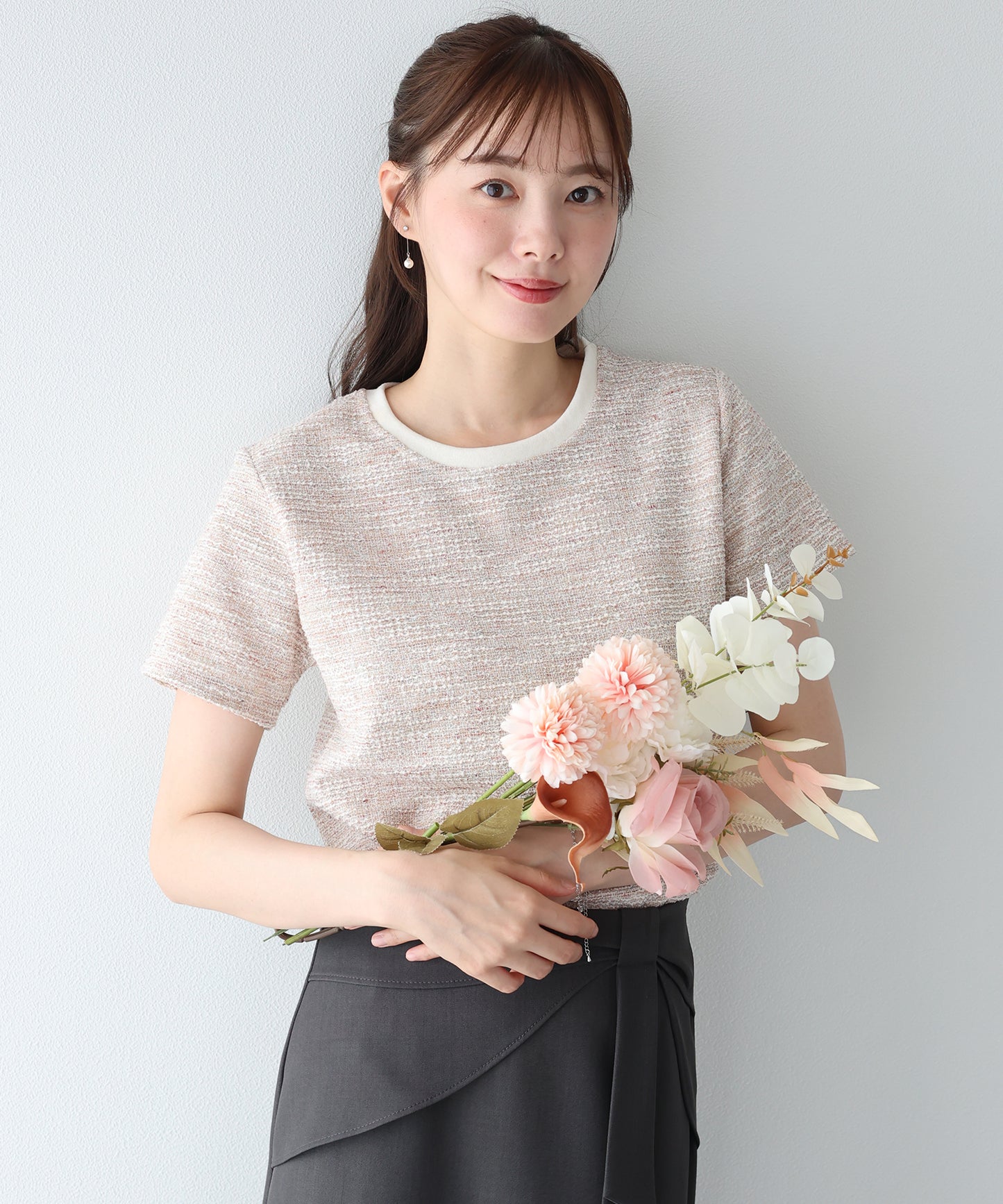 ツイードTシャツ【ネコポス】
