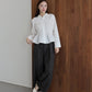 ペプラムシャーリングシャツ