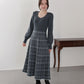 選べる2丈・チェックジャガードニットワンピース