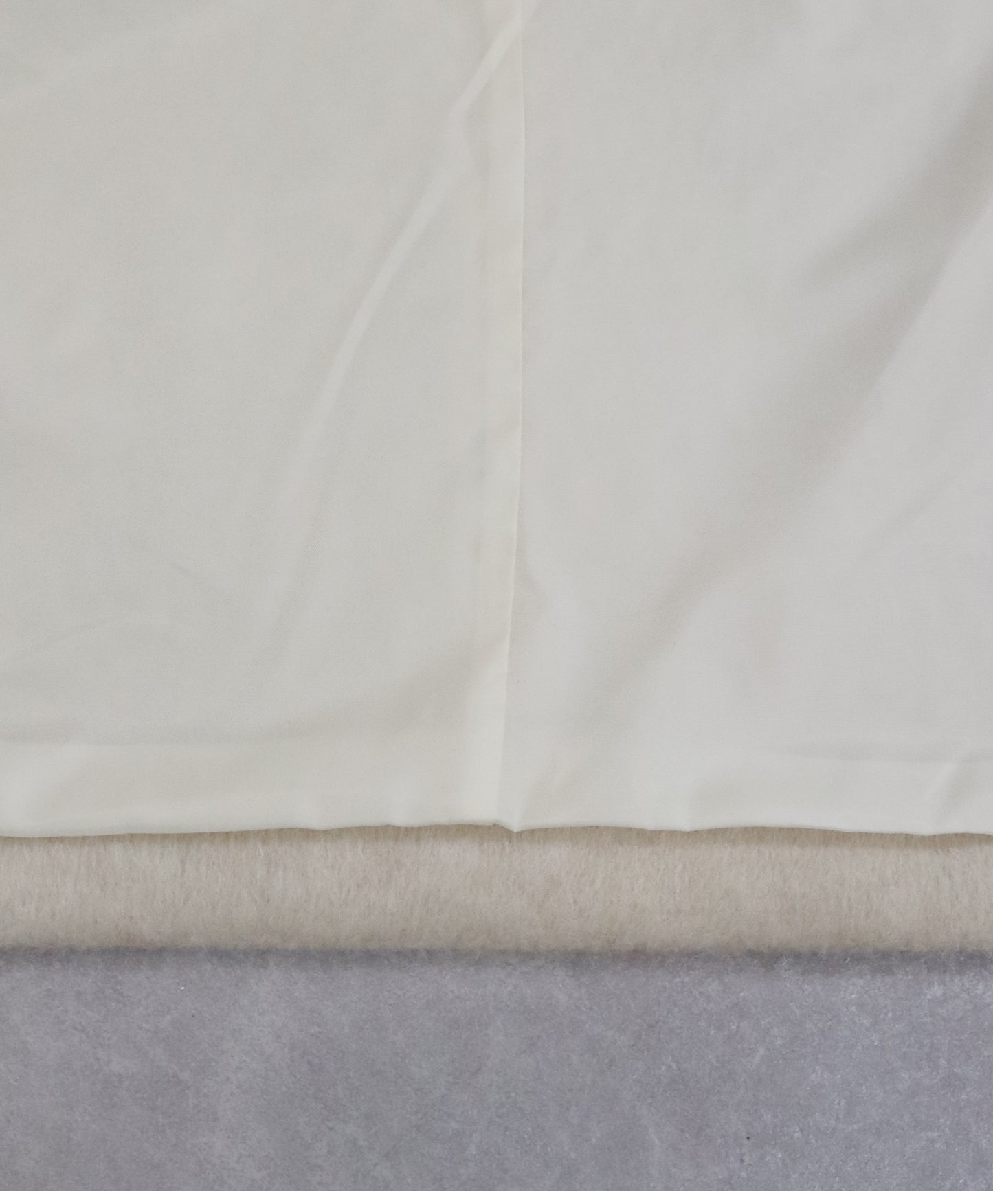 ゴールドボタンスタンドウールシャギーコート