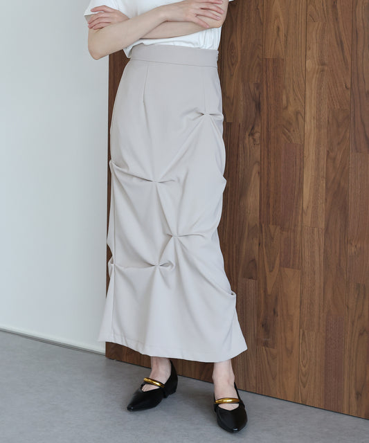 【早割5％OFF】ランダムタックIラインスカート