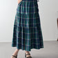 チェック柄サイドリボンティアードスカート