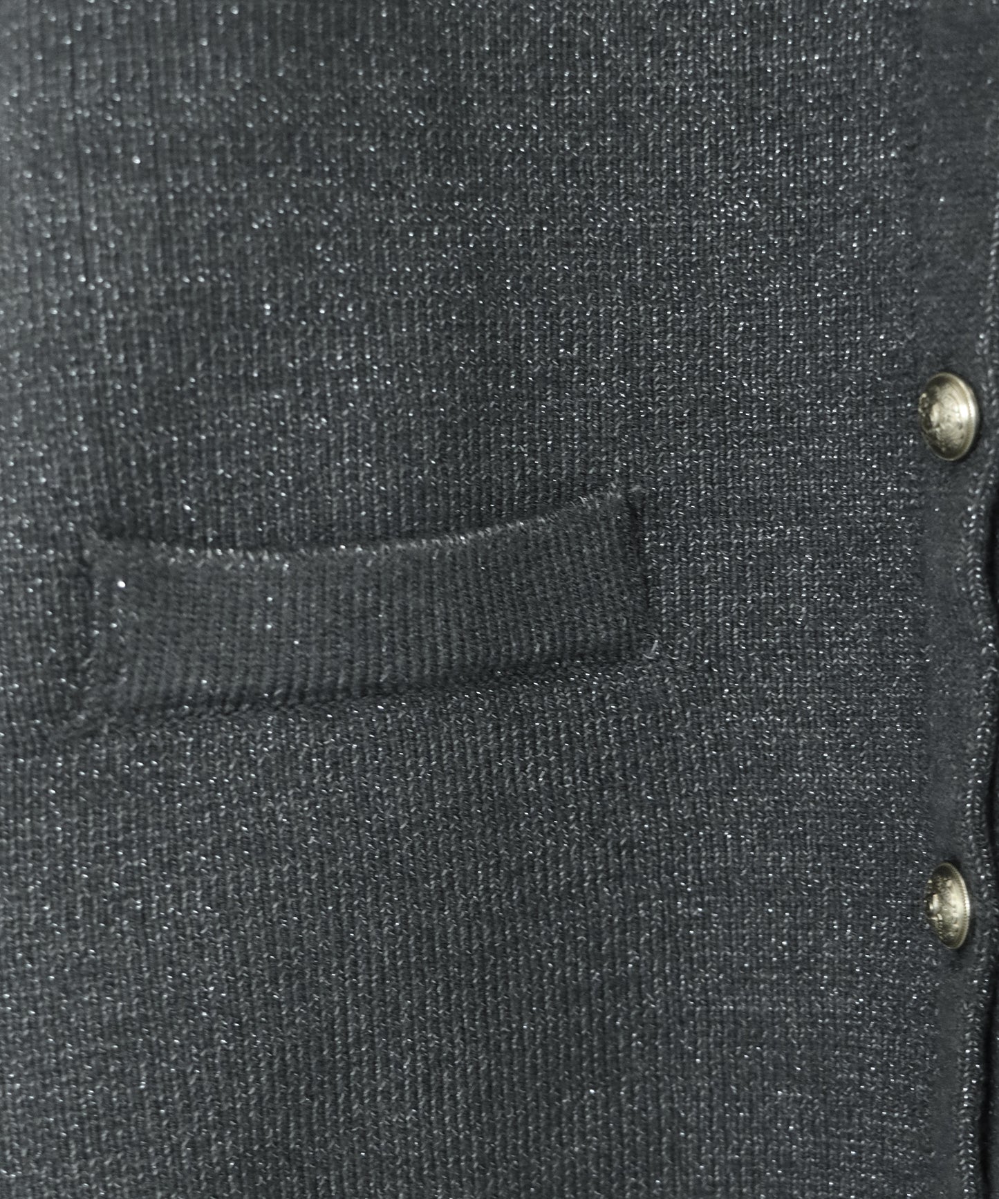 ゴールドボタンラメニットジャケット