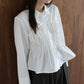 ペプラムシャーリングシャツ