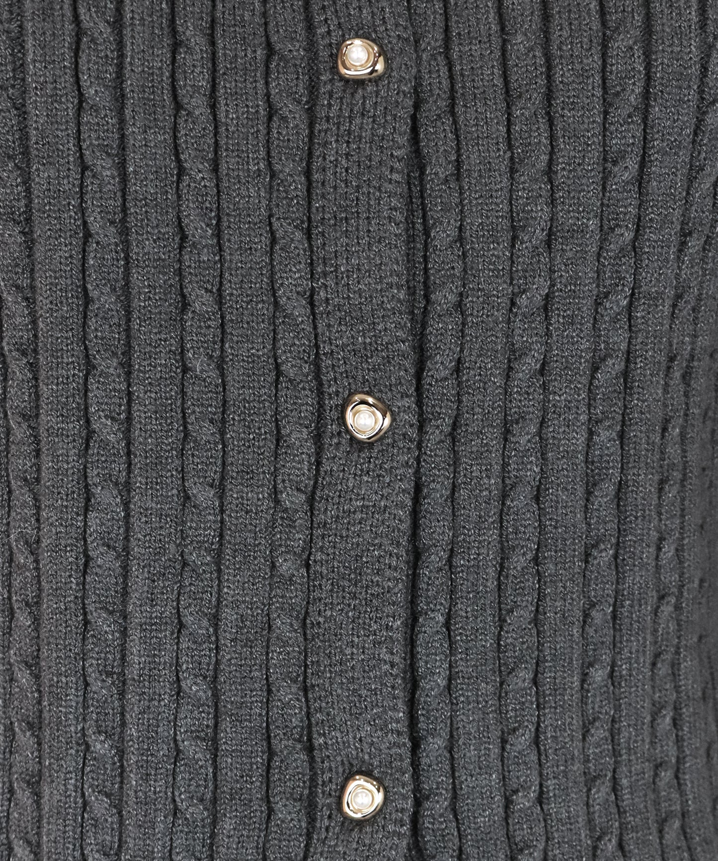 【早割5％OFF】袖ファーケーブルカーディガン