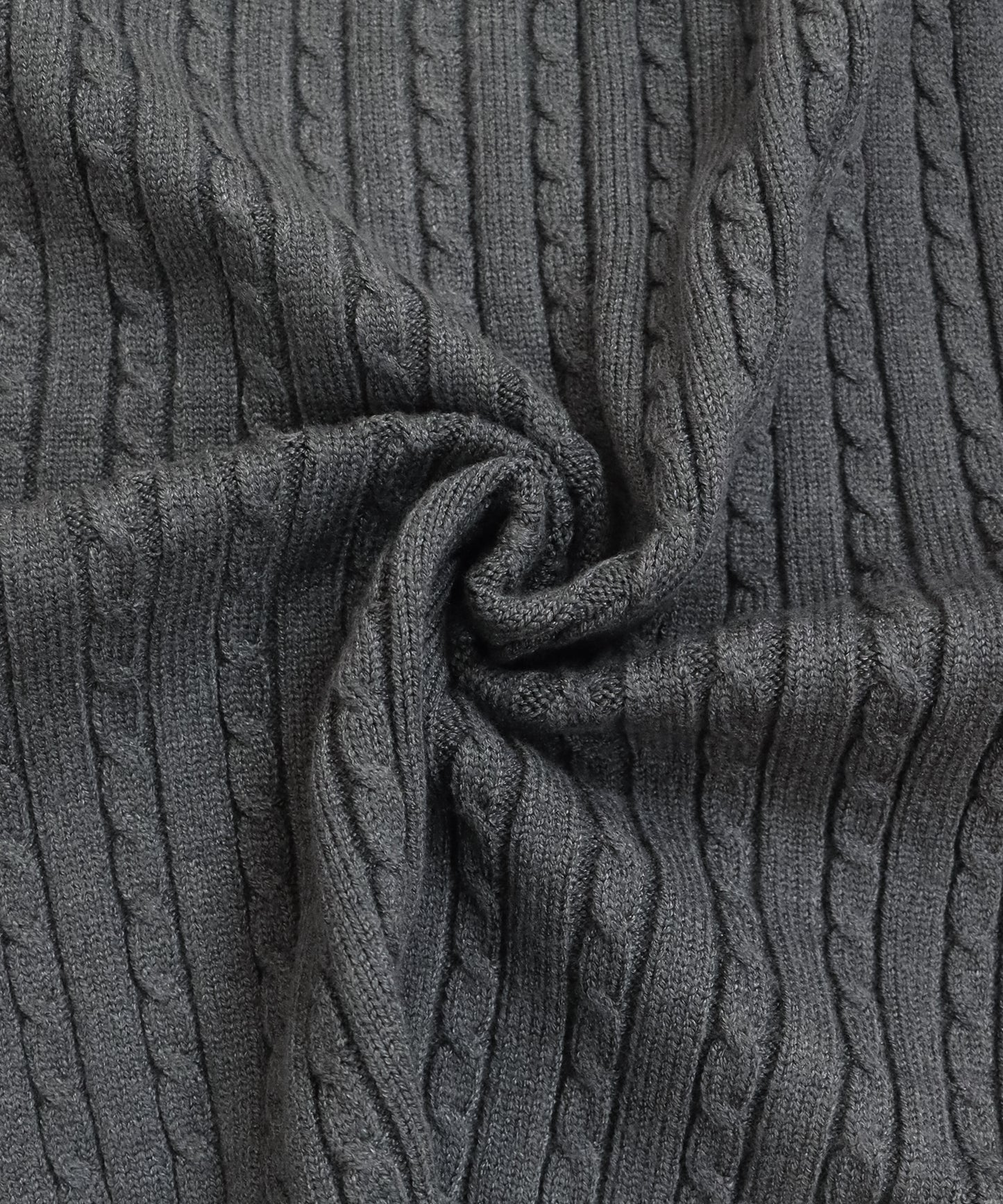 【早割5％OFF】袖ファーケーブルカーディガン