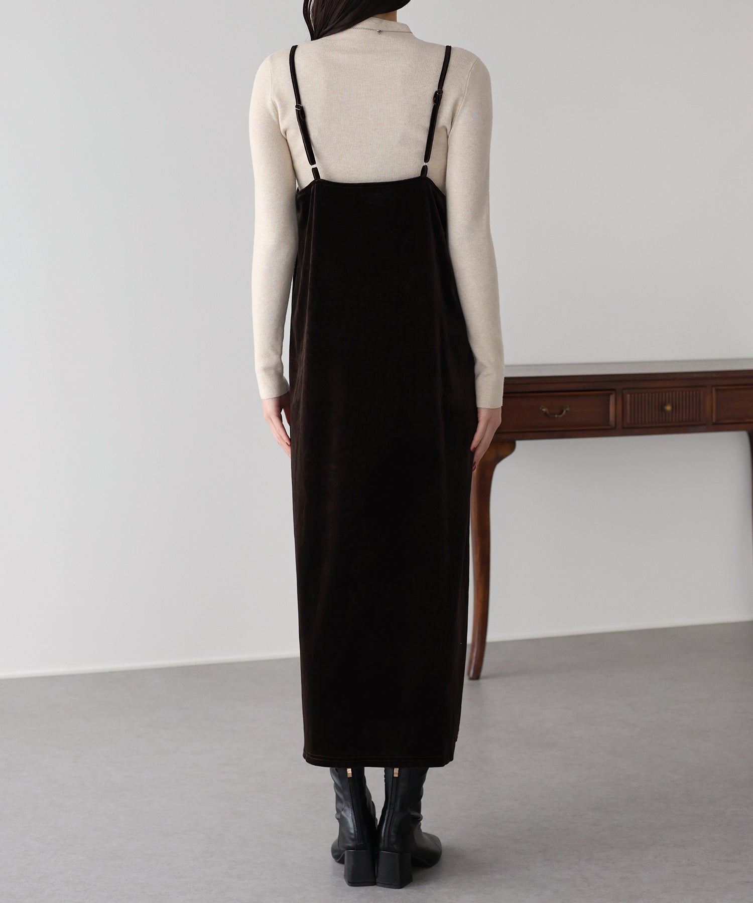 レース付ベロアキャミワンピース – BLUE ONLINE