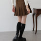 ベルトSETスウェードプリーツミニスカート