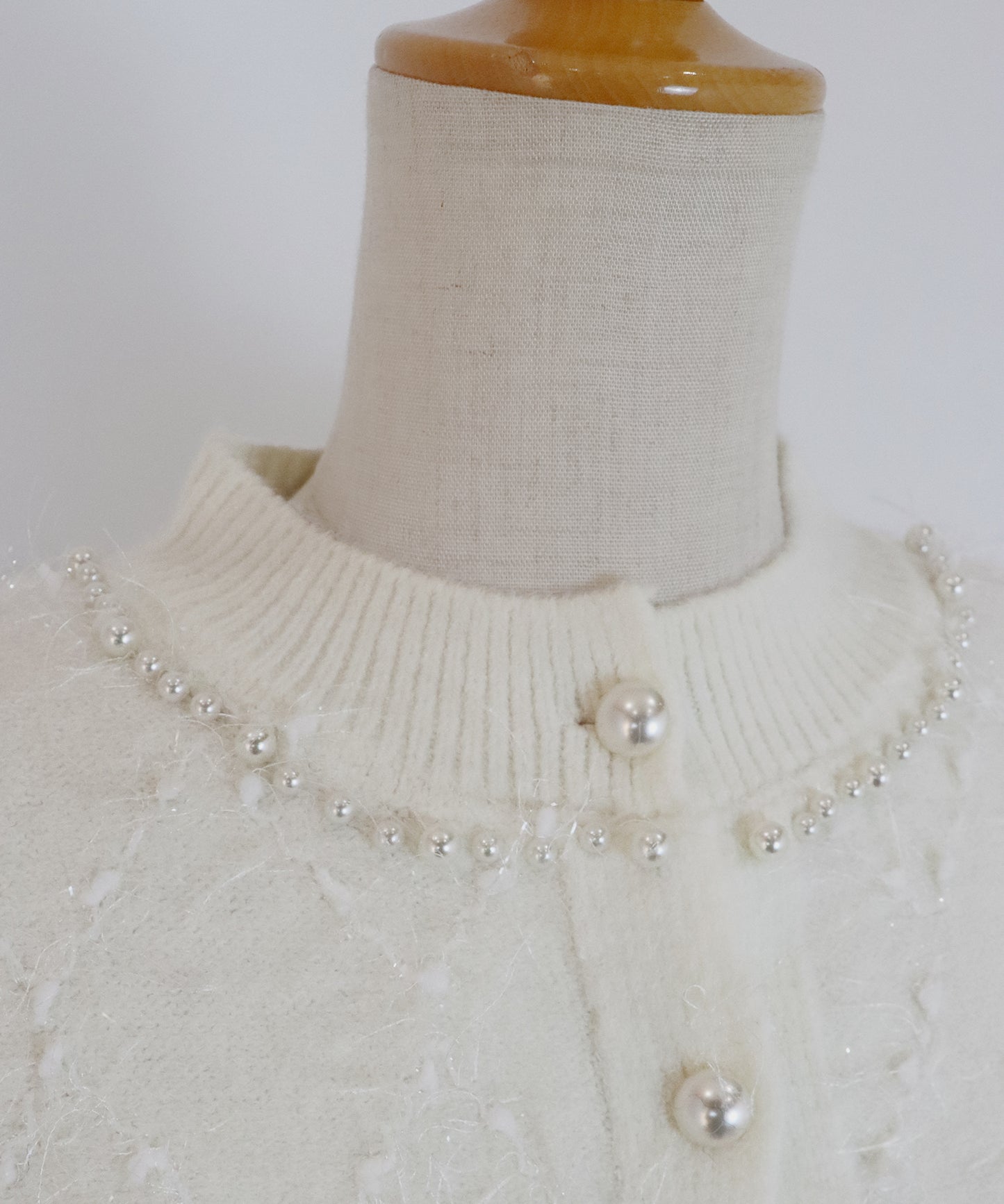 ラメジャガードカーディガン