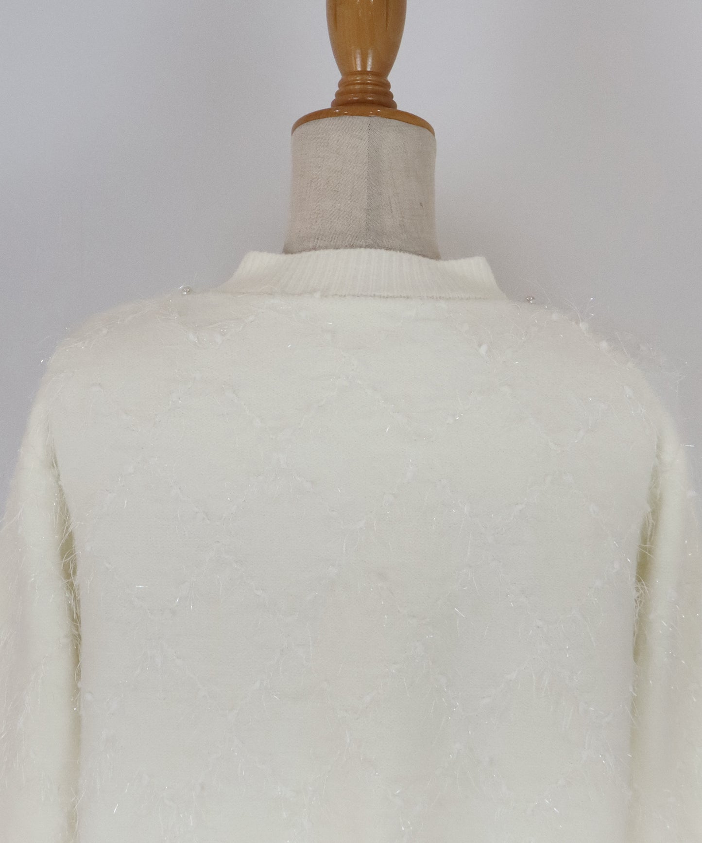 ラメジャガードカーディガン