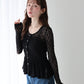 【早割5％OFF】レースペプラムカットソー【メール便】