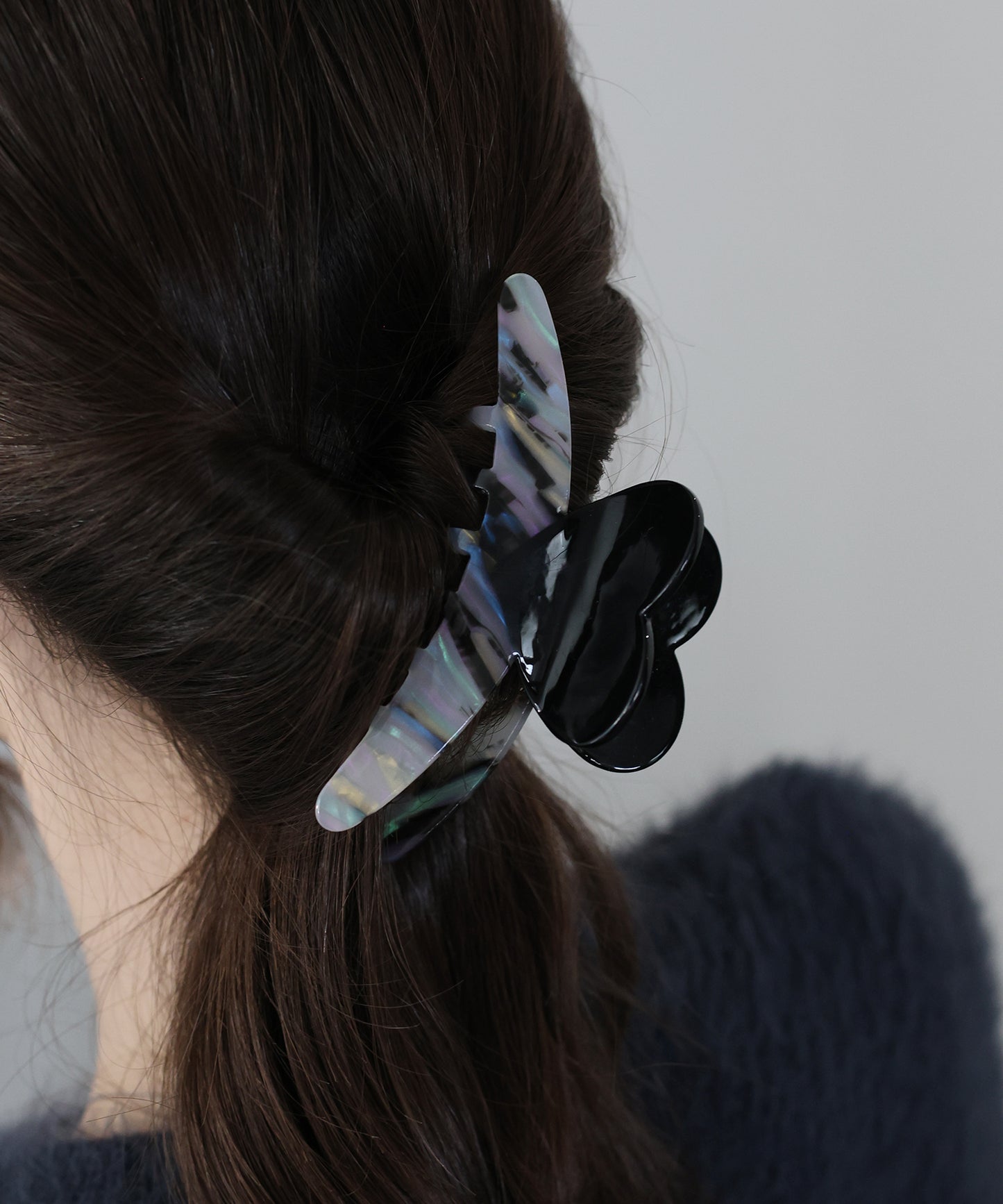 マーブルハートバンスクリップ