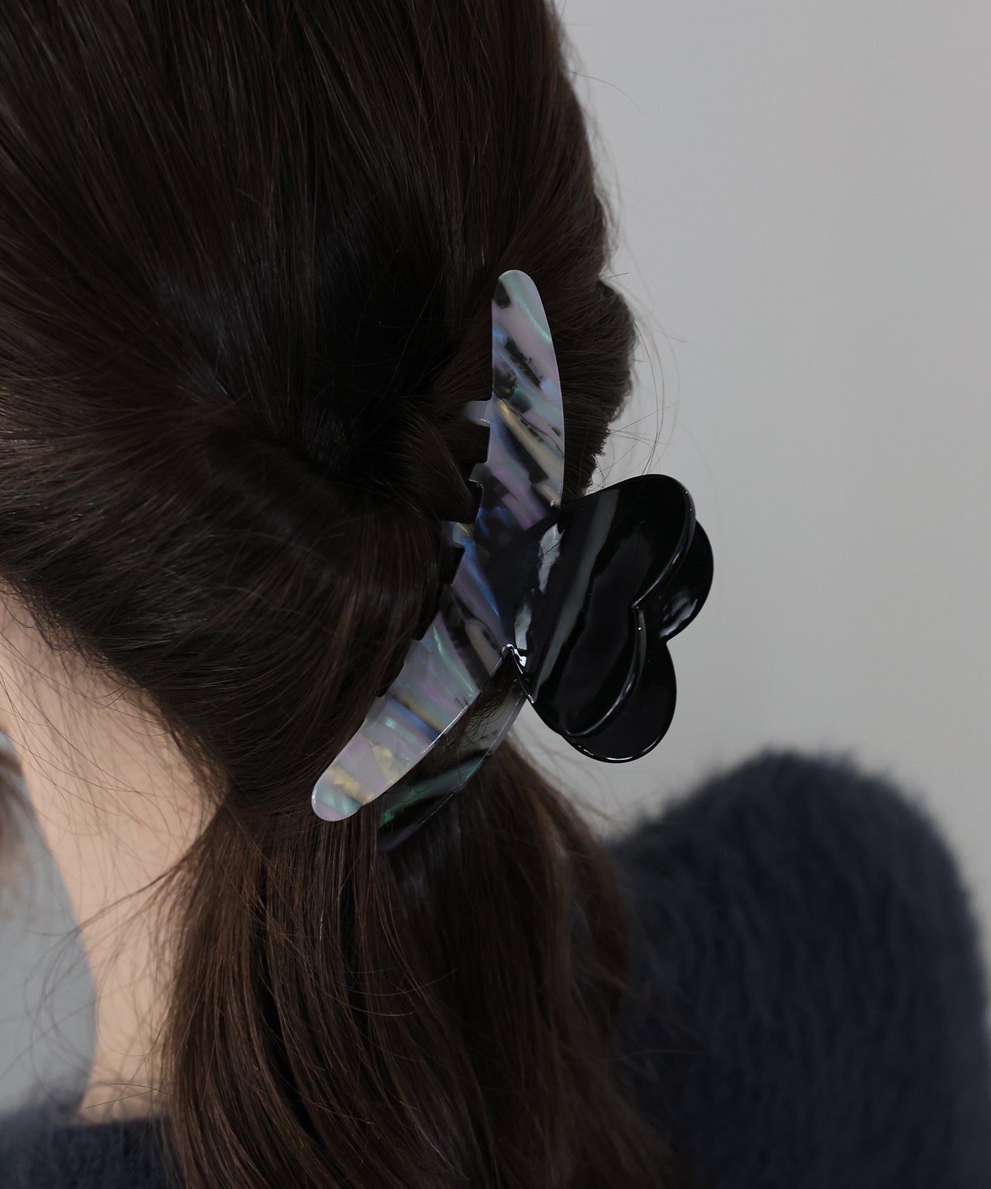 【早割5％OFF】マーブルハートバンスクリップ