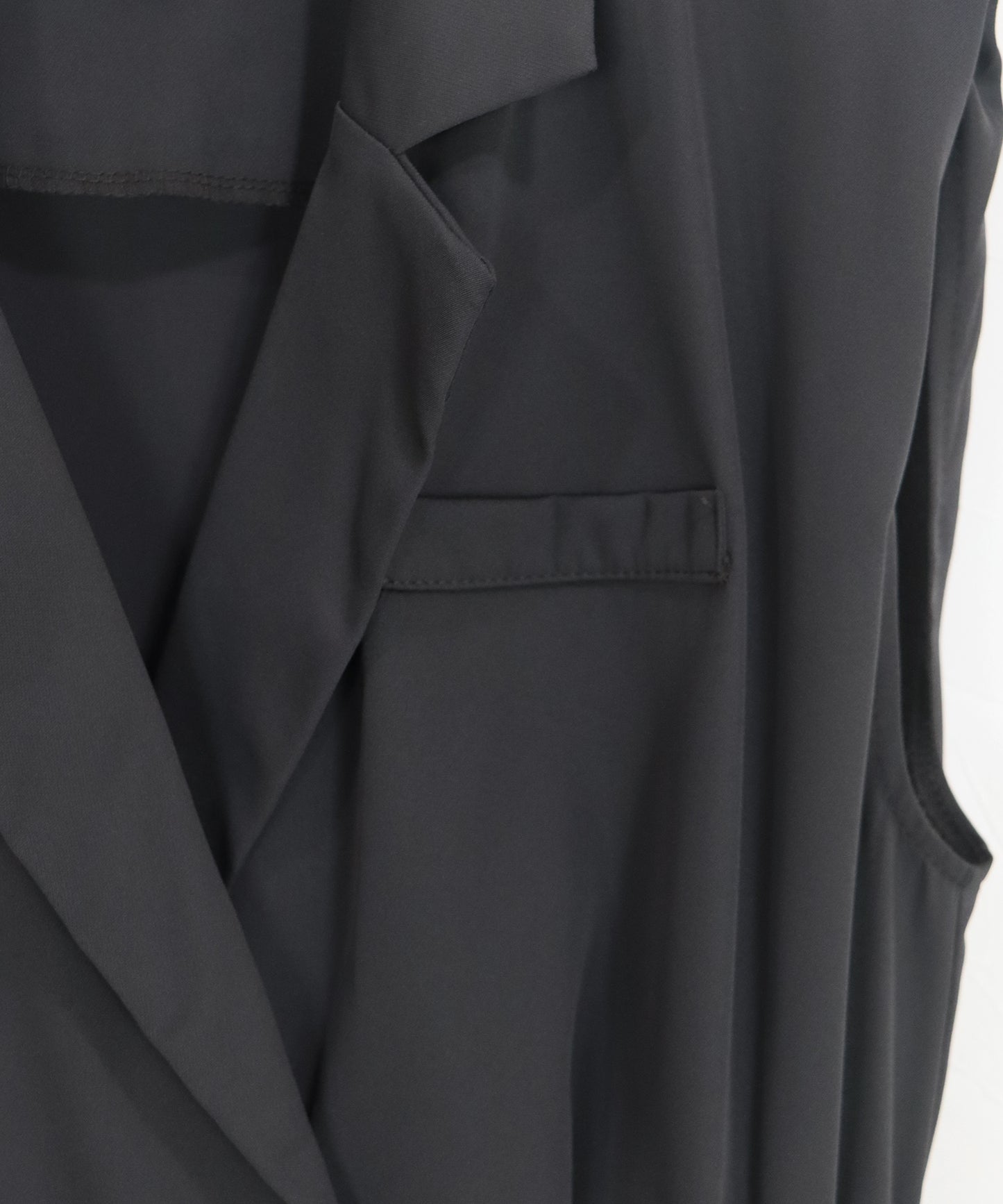 テーラードオールインワンパンツドレス+ジャガードチュールトップスSET