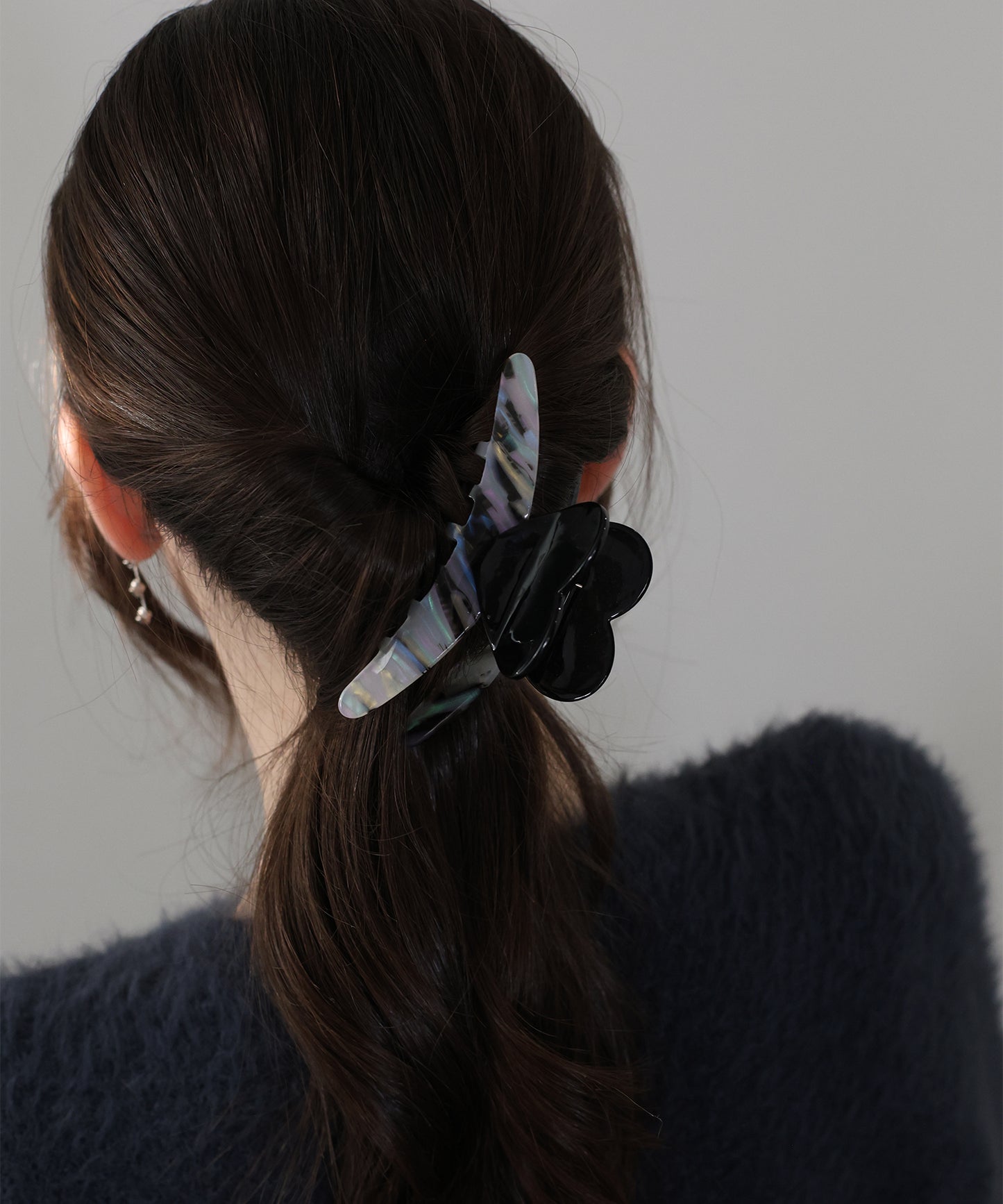 【早割5％OFF】マーブルハートバンスクリップ