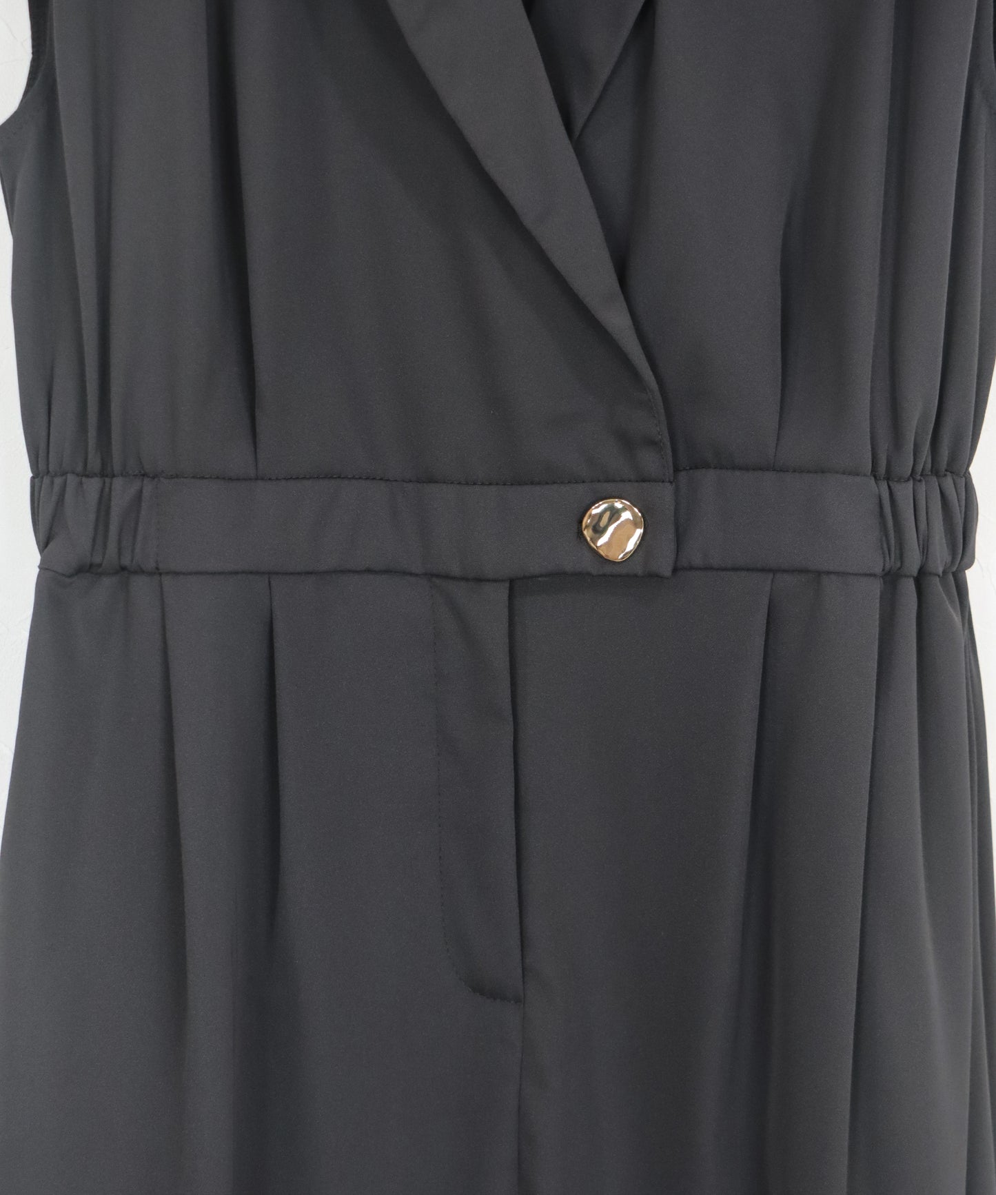 テーラードオールインワンパンツドレス+ジャガードチュールトップスSET