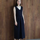 【早割5％OFF】レースカラーVネック ワンピース