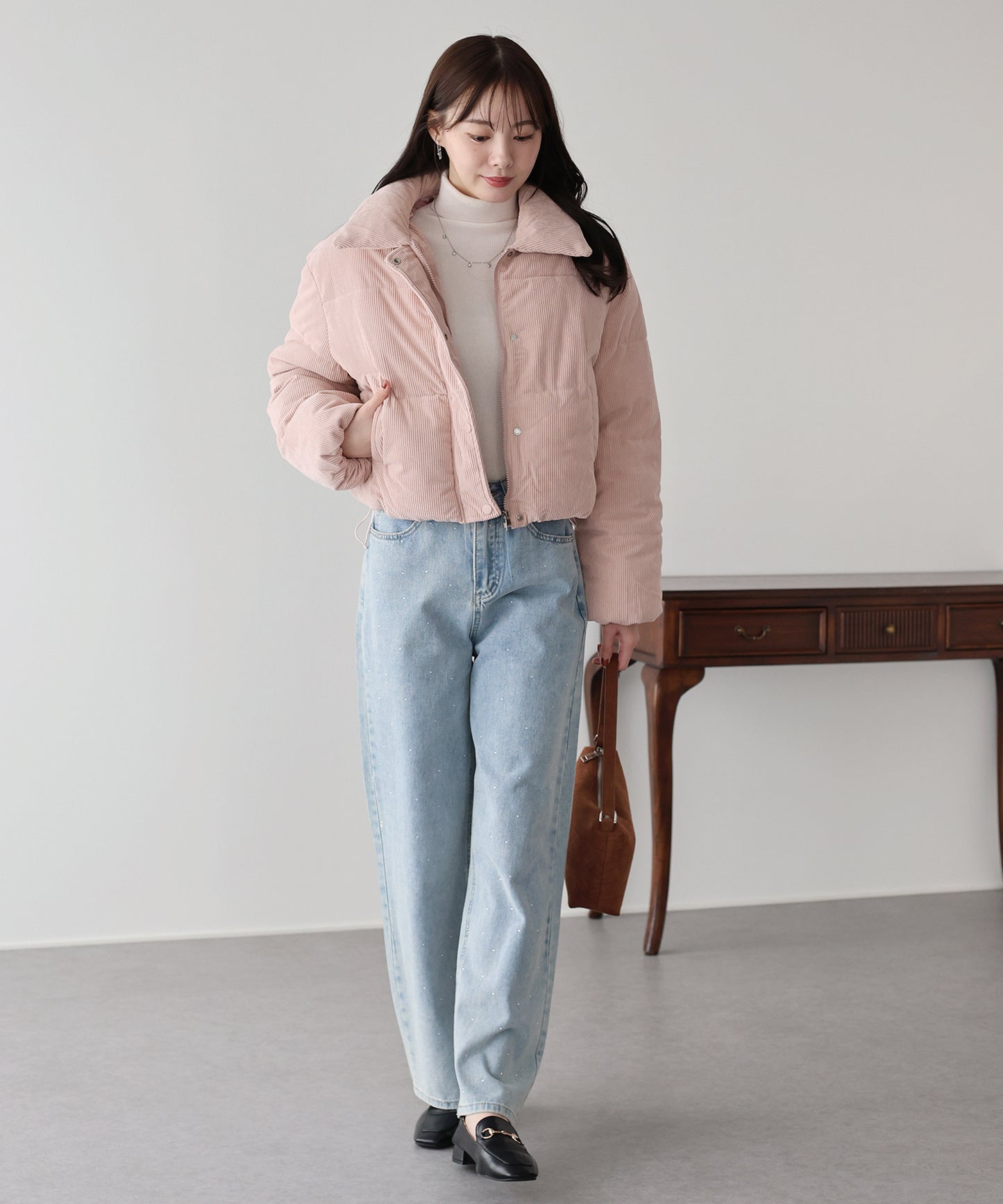 コーデュロイダウンジャケット