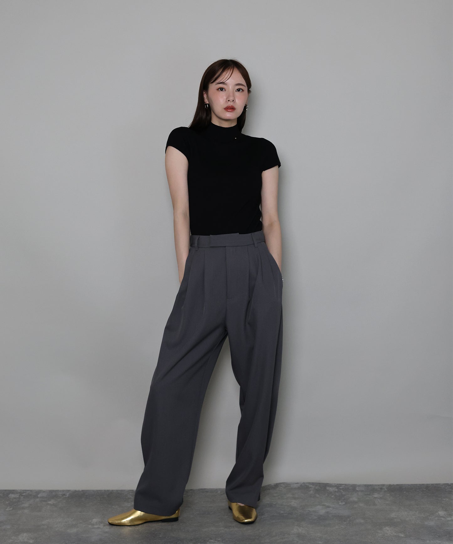 【早割5％OFF】ウール混フレンチスリーブニット【ネコポス】[ J by blue ]