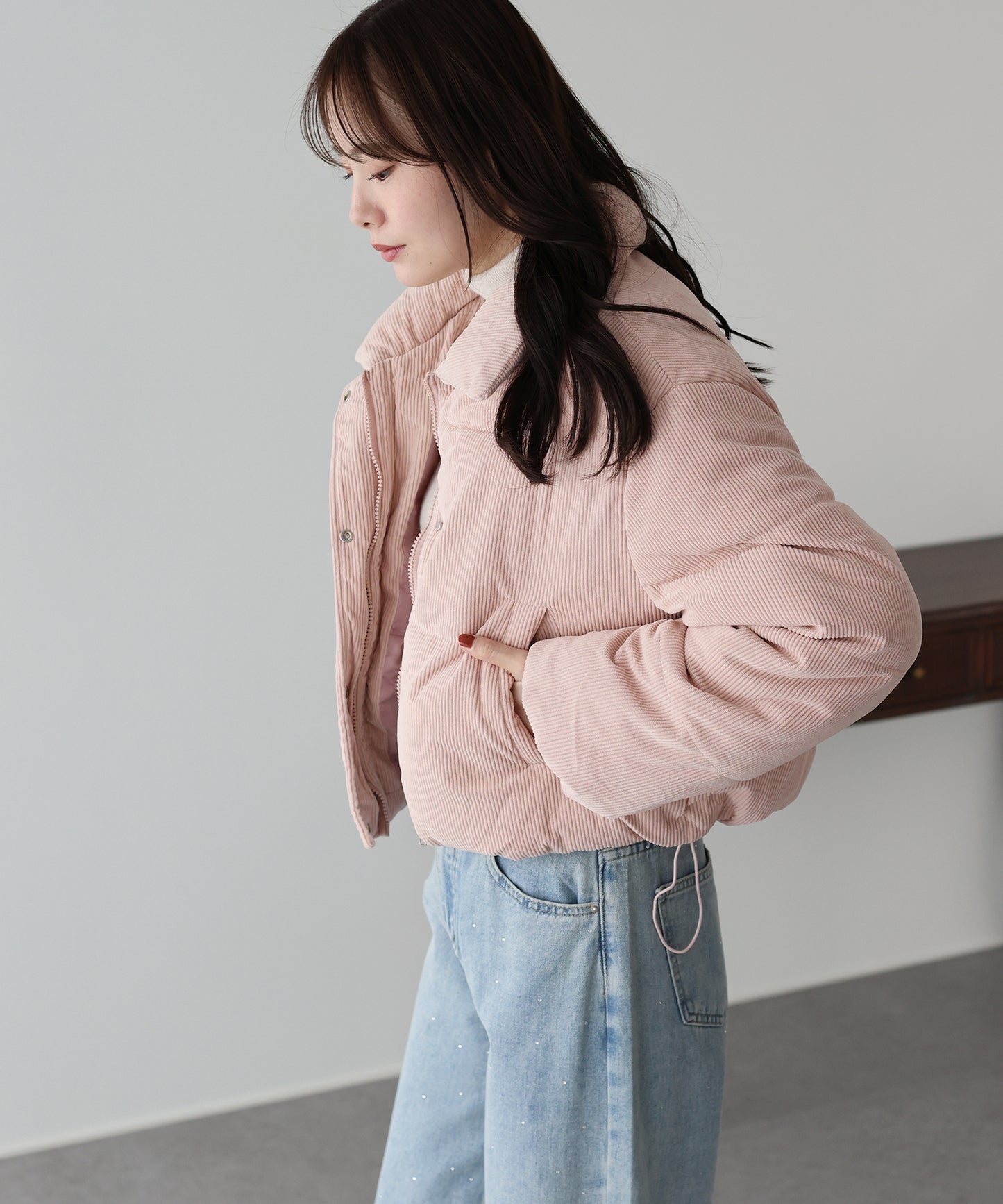 コーデュロイダウンジャケット