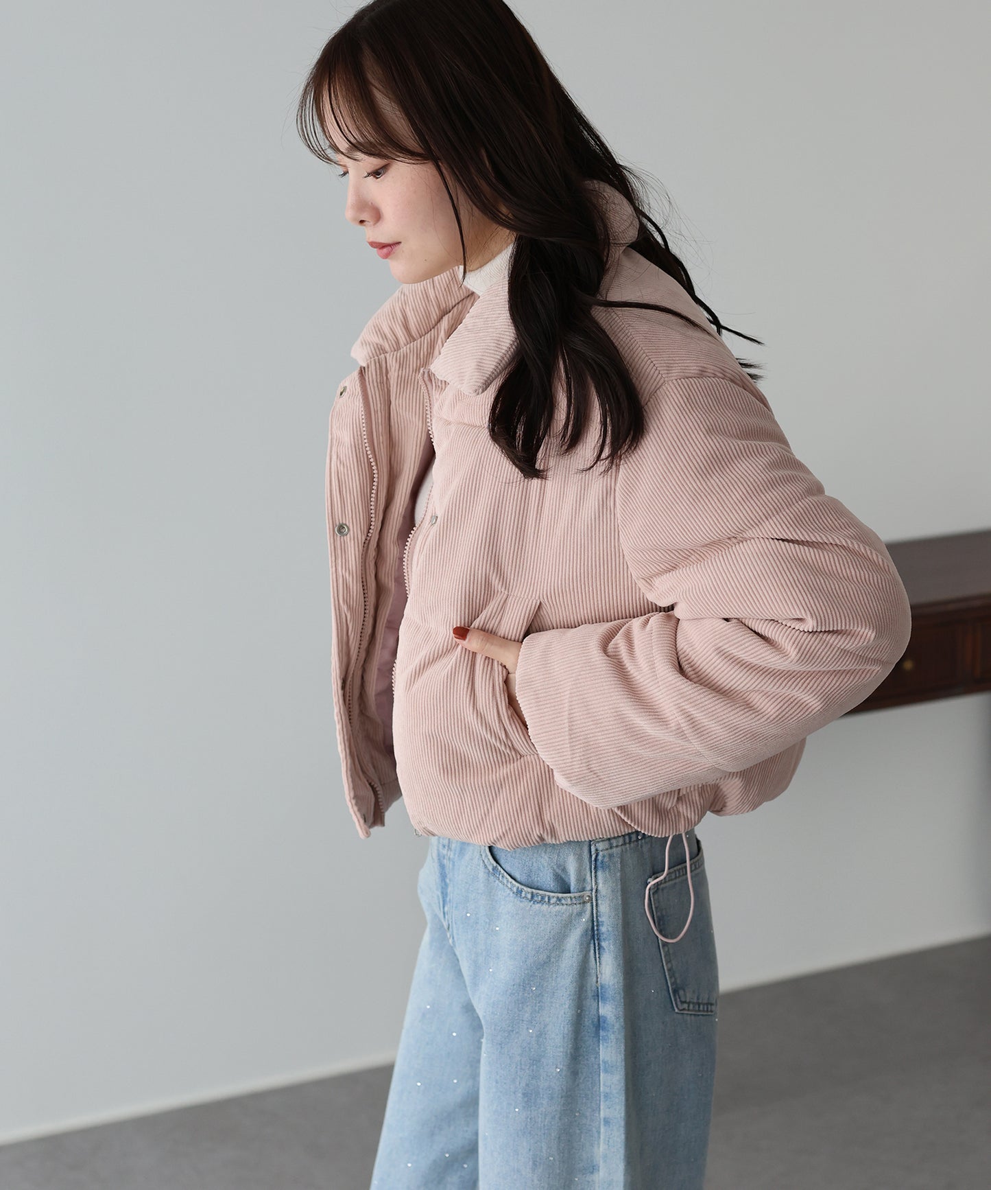 コーデュロイダウンジャケット