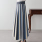 配色ニットスカート
