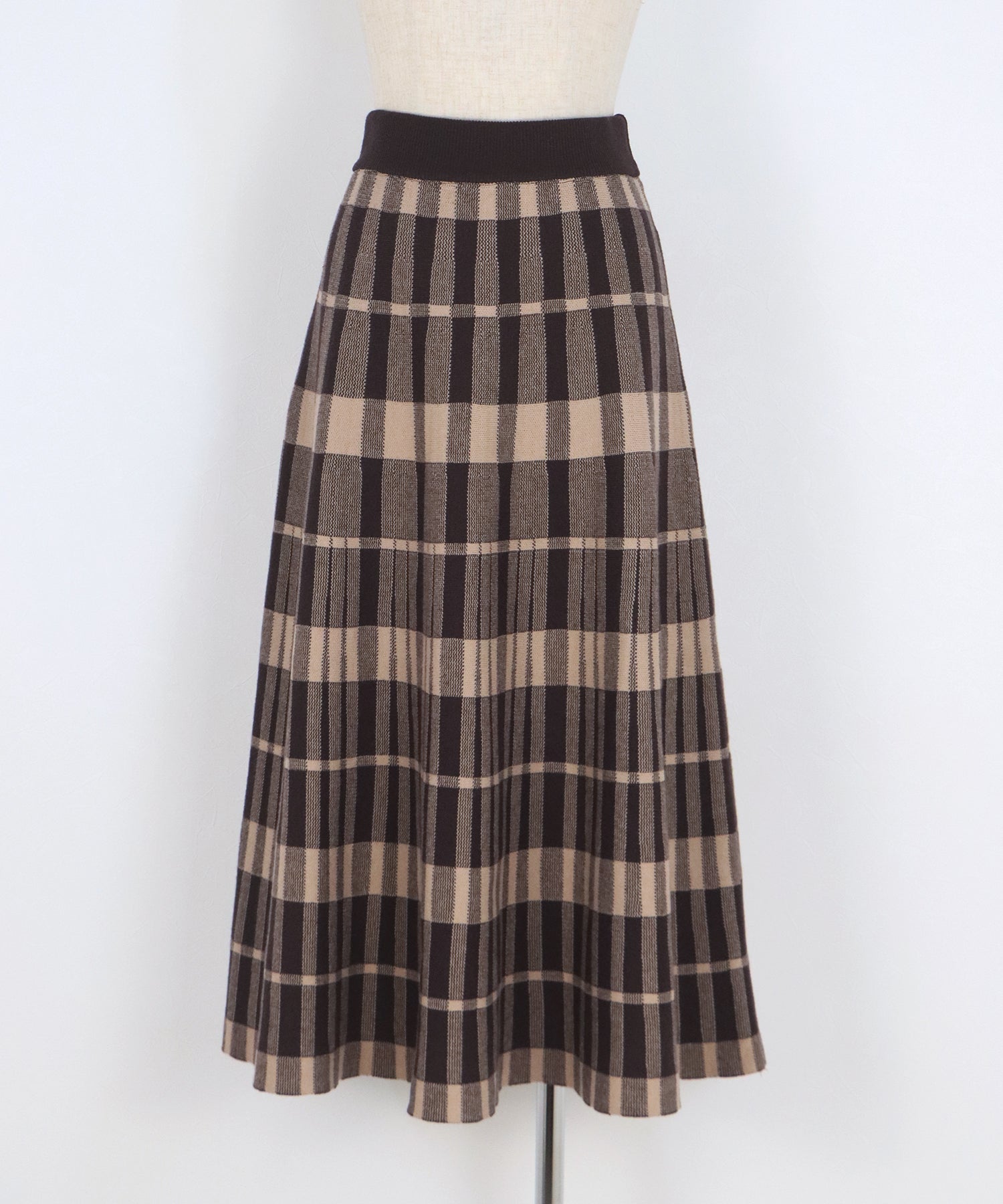 チェック柄ニットスカート – BLUE ONLINE