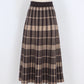 チェック柄ニットスカート