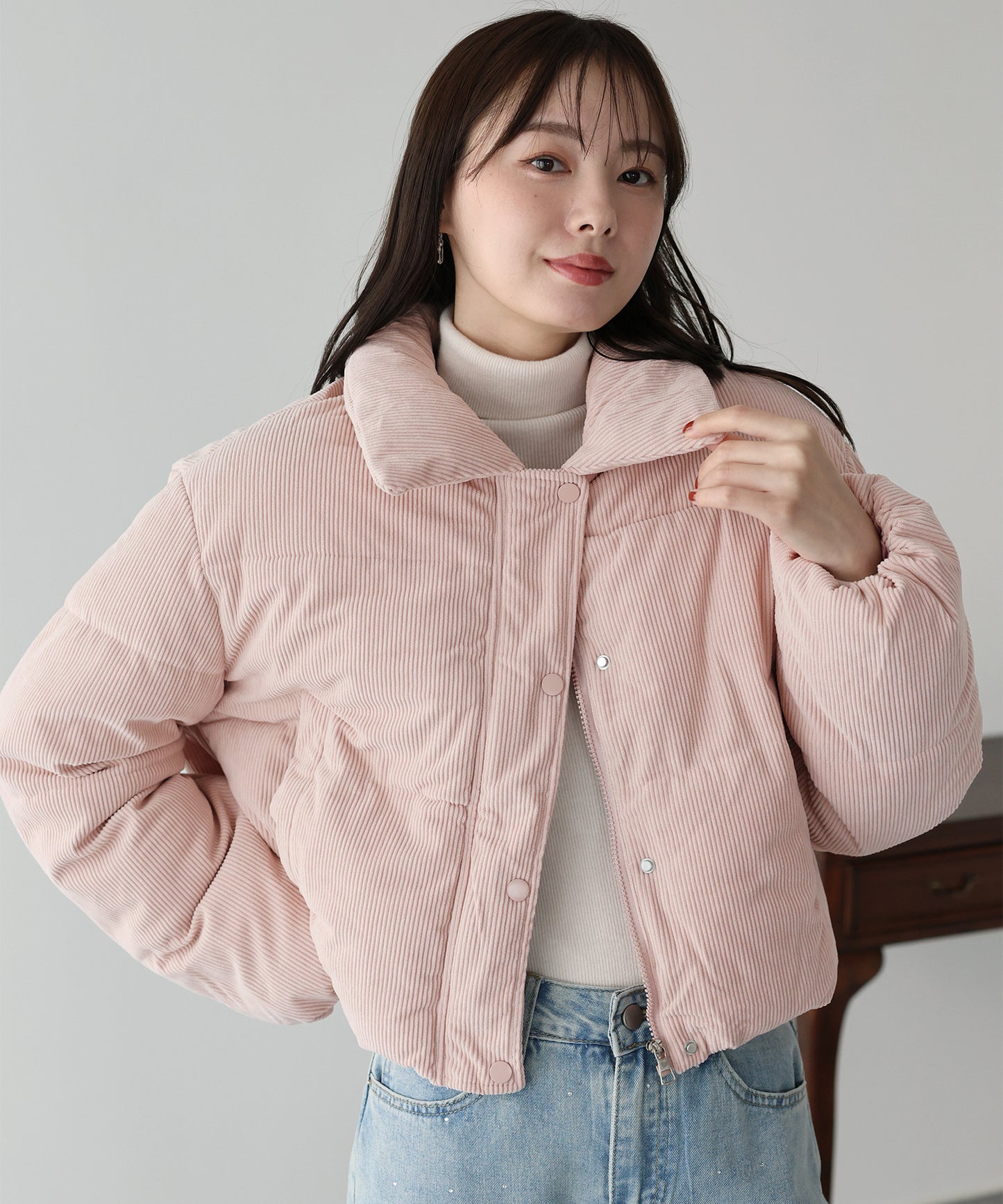 コーデュロイダウンジャケット