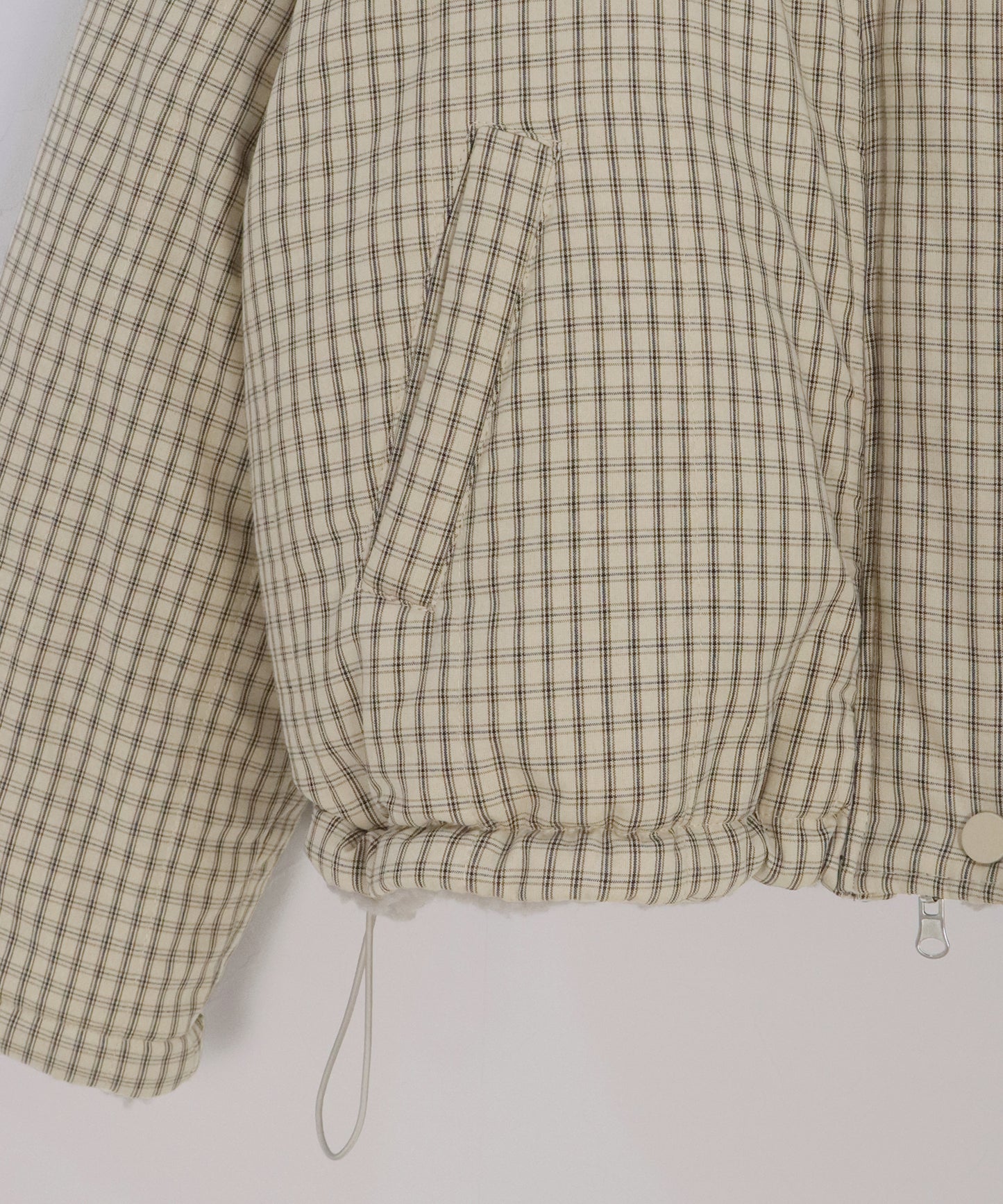 【早割5％OFF】2WAYボアチェックダウンジャケット