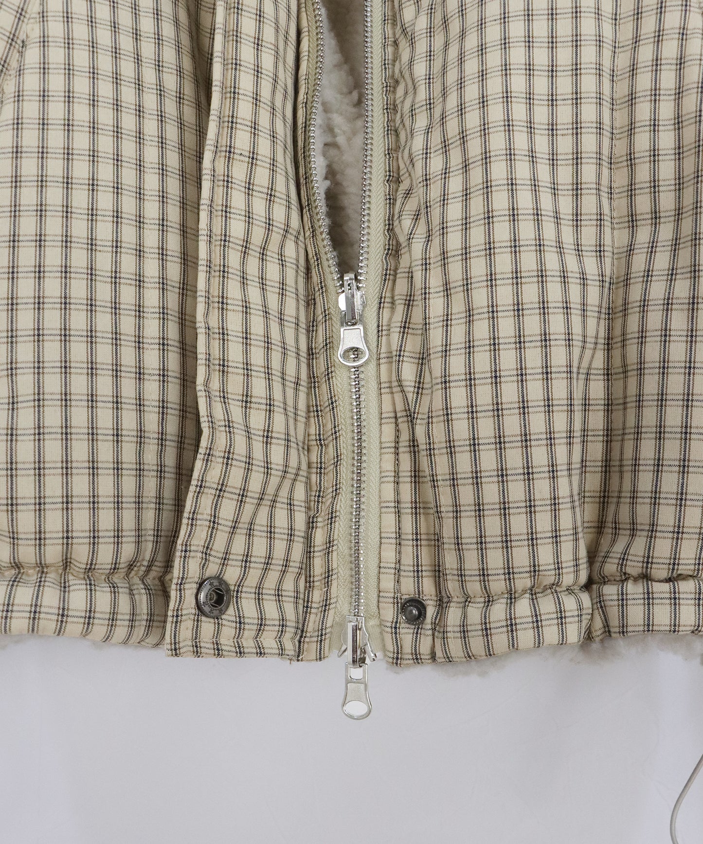 【早割5％OFF】2WAYボアチェックダウンジャケット