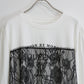 ロングスリーブレースドッキングロゴTシャツ【メール便】