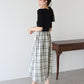 【TIME SALE】チェックドッキングワンピース