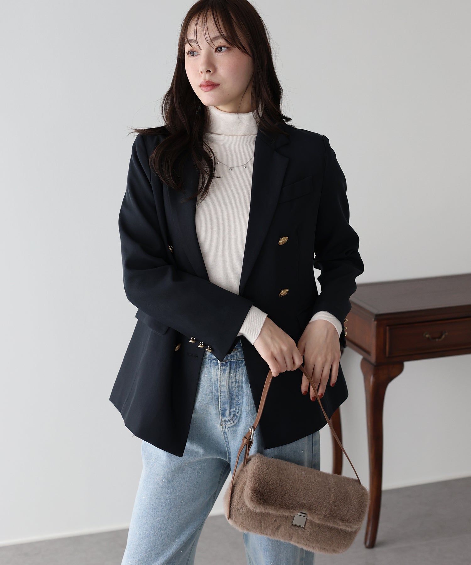 ウォッシャブル】金ボタンダブルジャケット – BLUE ONLINE