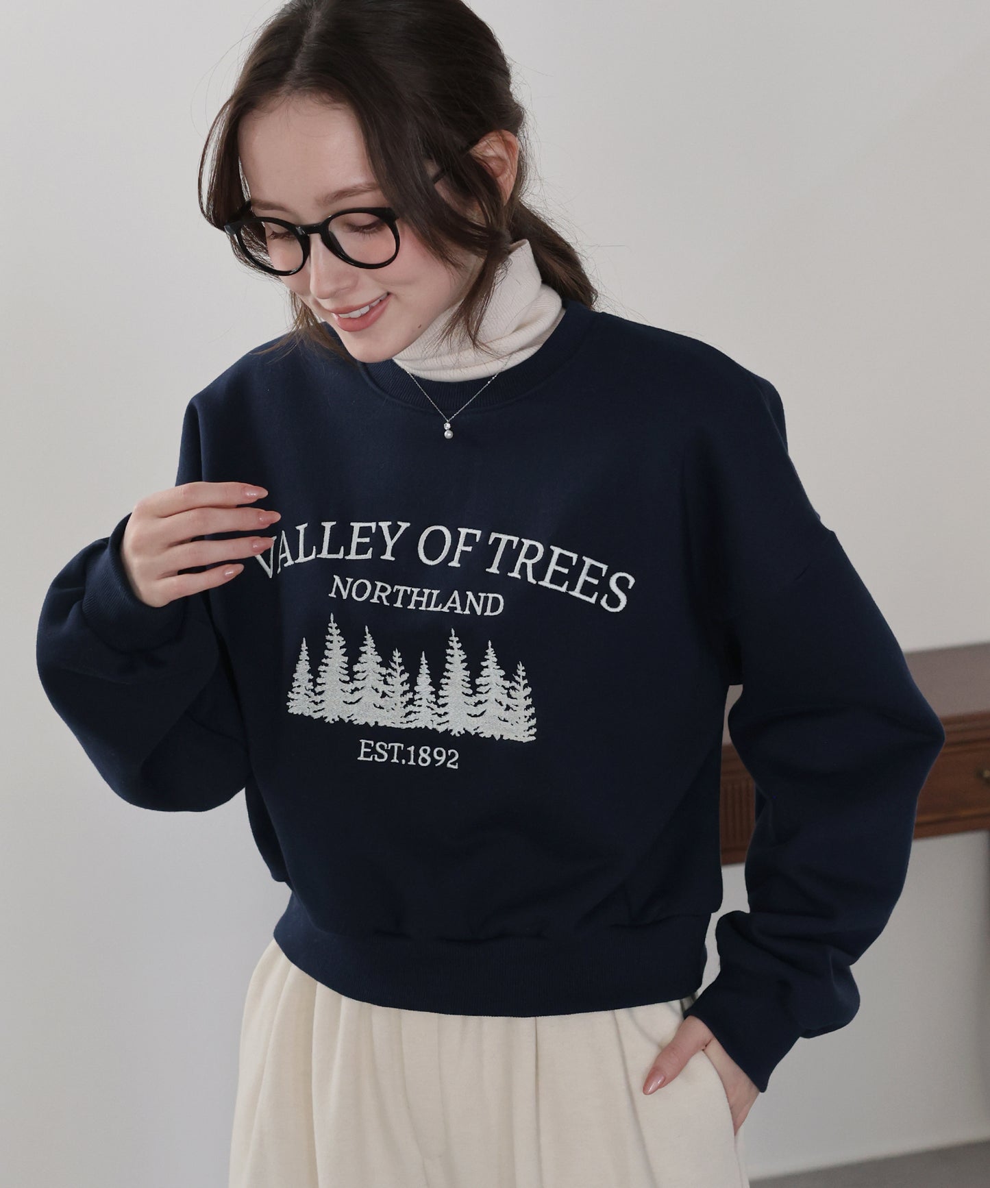 【早割5％OFF】裏起毛フォレスト刺繍スウェット