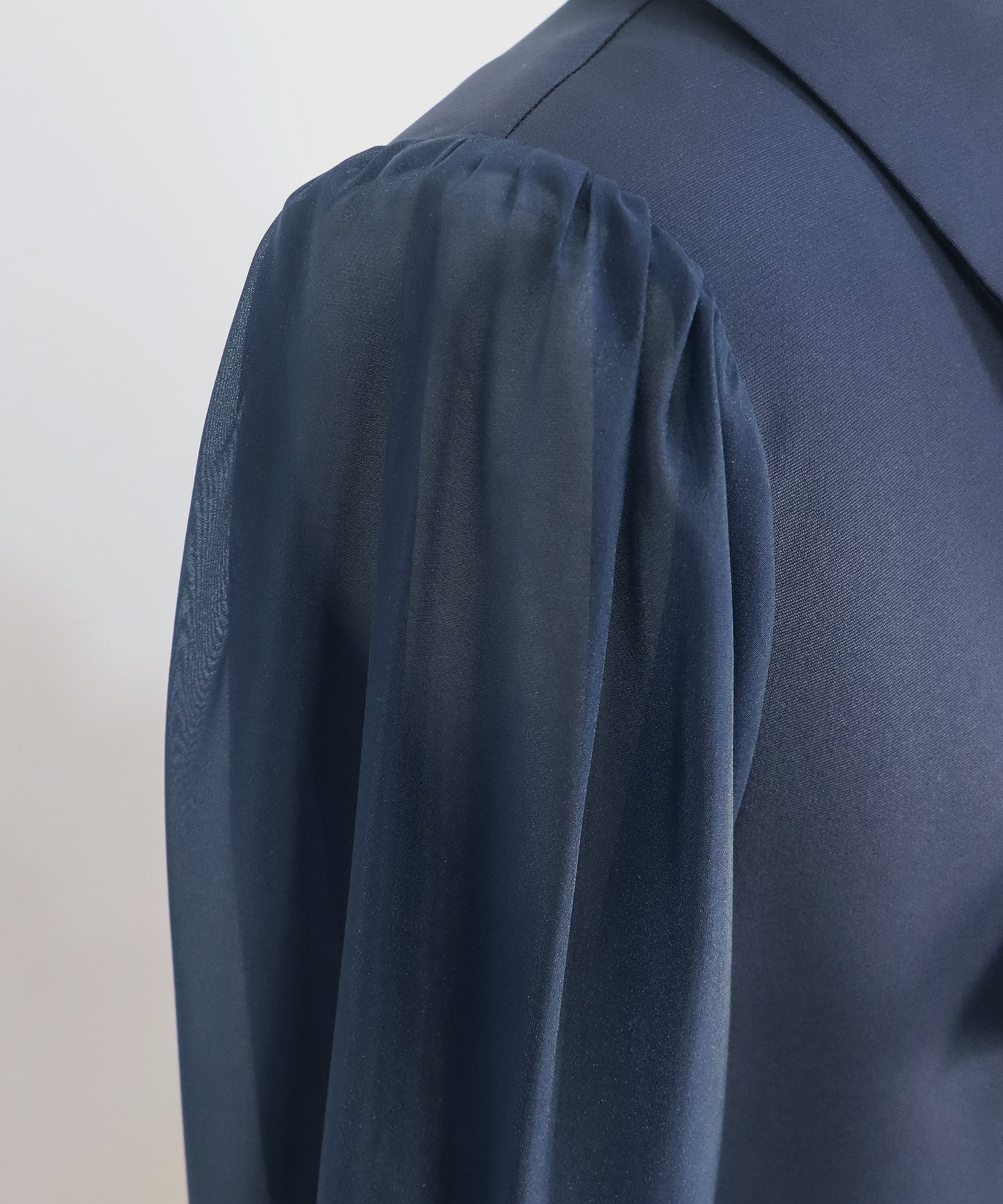 パールモチーフペプラムブラウス＆パンツセット