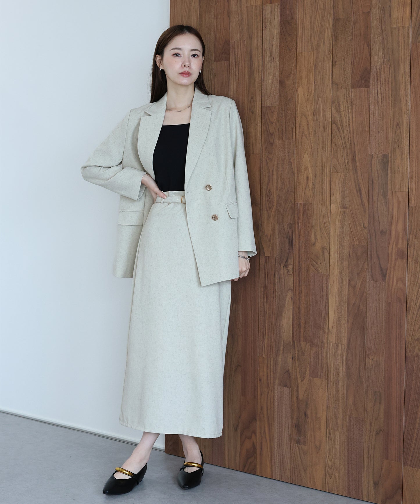 【早割5％OFF】ベルト付きタイトスカート