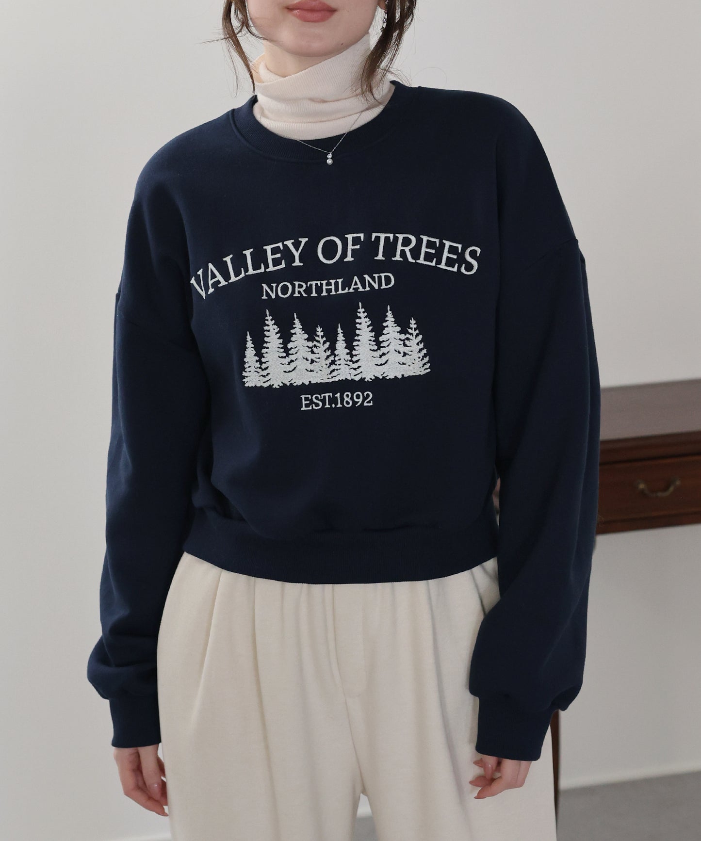 【早割5％OFF】裏起毛フォレスト刺繍スウェット