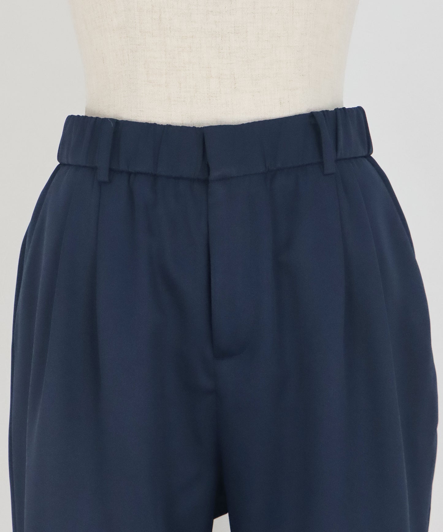 パールモチーフペプラムブラウス＆パンツセット